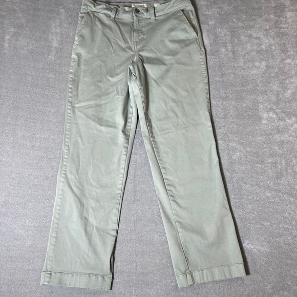 Lucky Brand Pants - Lucky Brand Womens Sage Green Chino Pants Straight Leg Size 8 29 Stretch Cotton